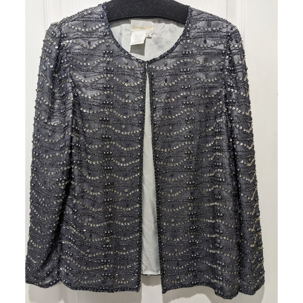 Cassandra Stone | Silk Beaded Jacket - Picture 2 of 9